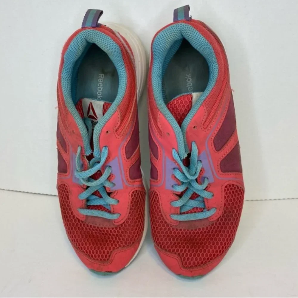 Reebok Zone Cushrun 2.0 Pink Running Shoe Sneaker Kids Youth Girl's Size 4 - Picture 7 of 11
